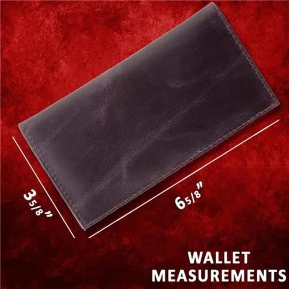 New Luxury Men’s Wallet RFID Vintage Style Premium Genuine Leather Bifold Wallet - Picture 5 of 7